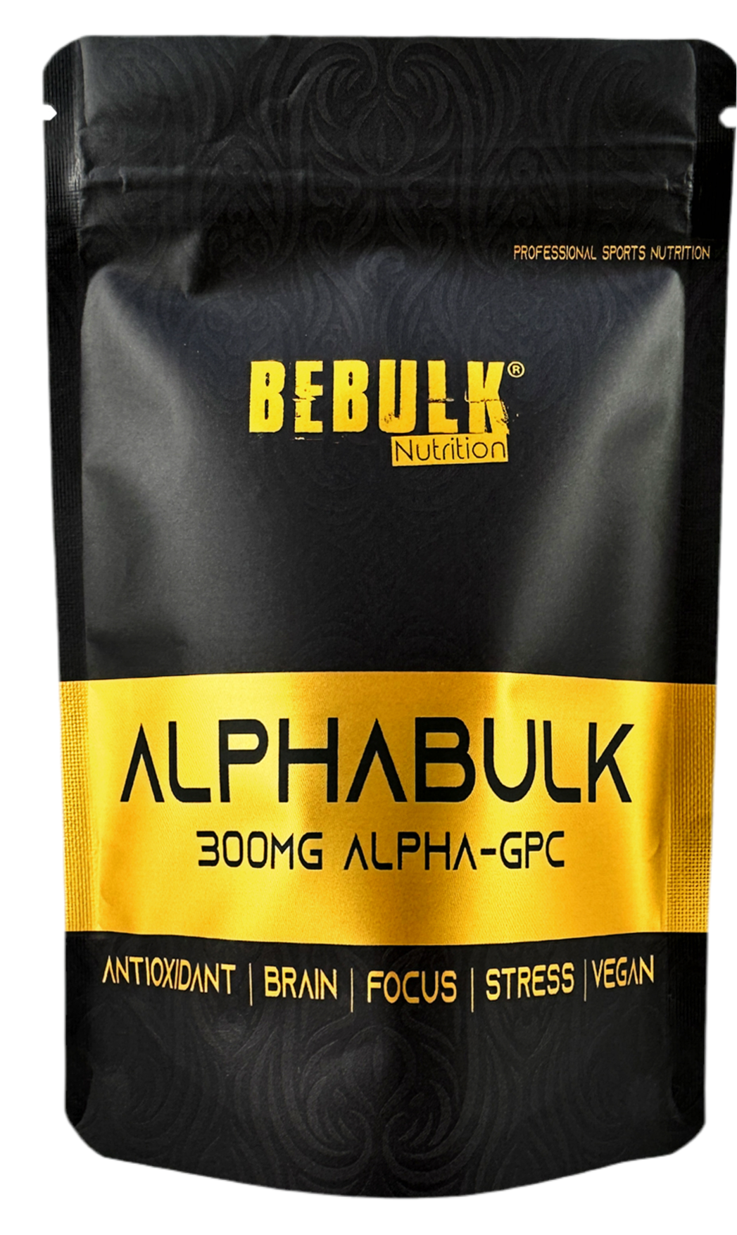 AlphaBulk - Alpha-GPC 300mg - Vegan - BeBulk Nutrition (bol)