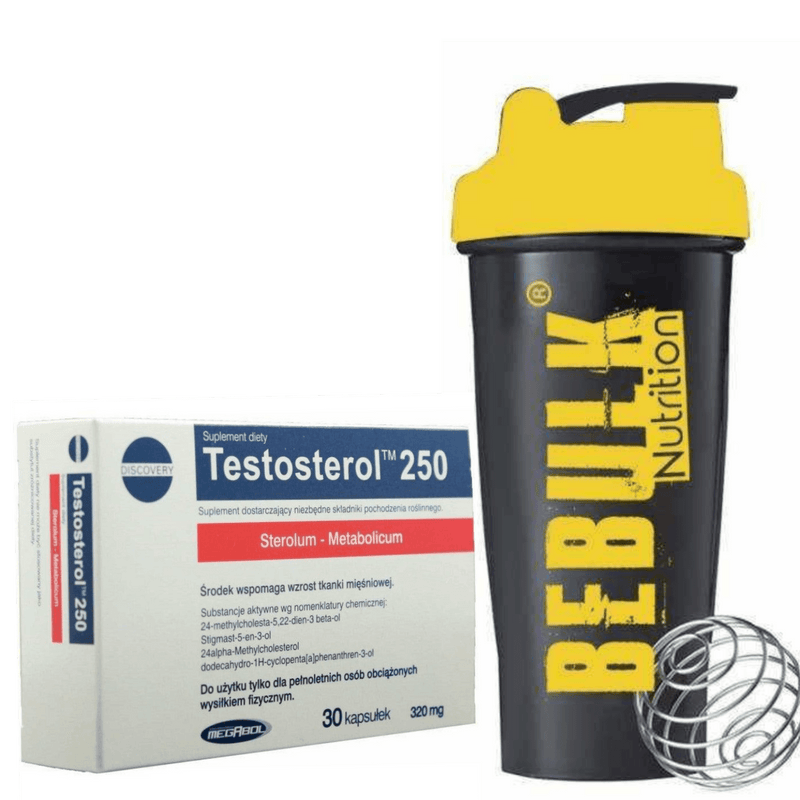 10 x Testosterol - 30 Capsules - Megabol + BeBulk Nutrition Shaker Ball