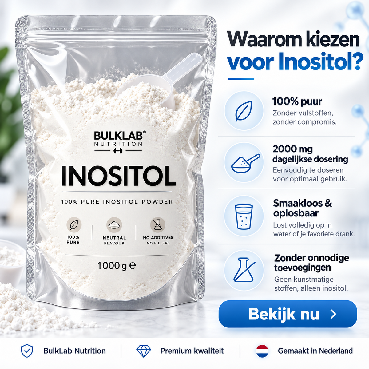 Inositol Poeder - BulkLab Nutrition