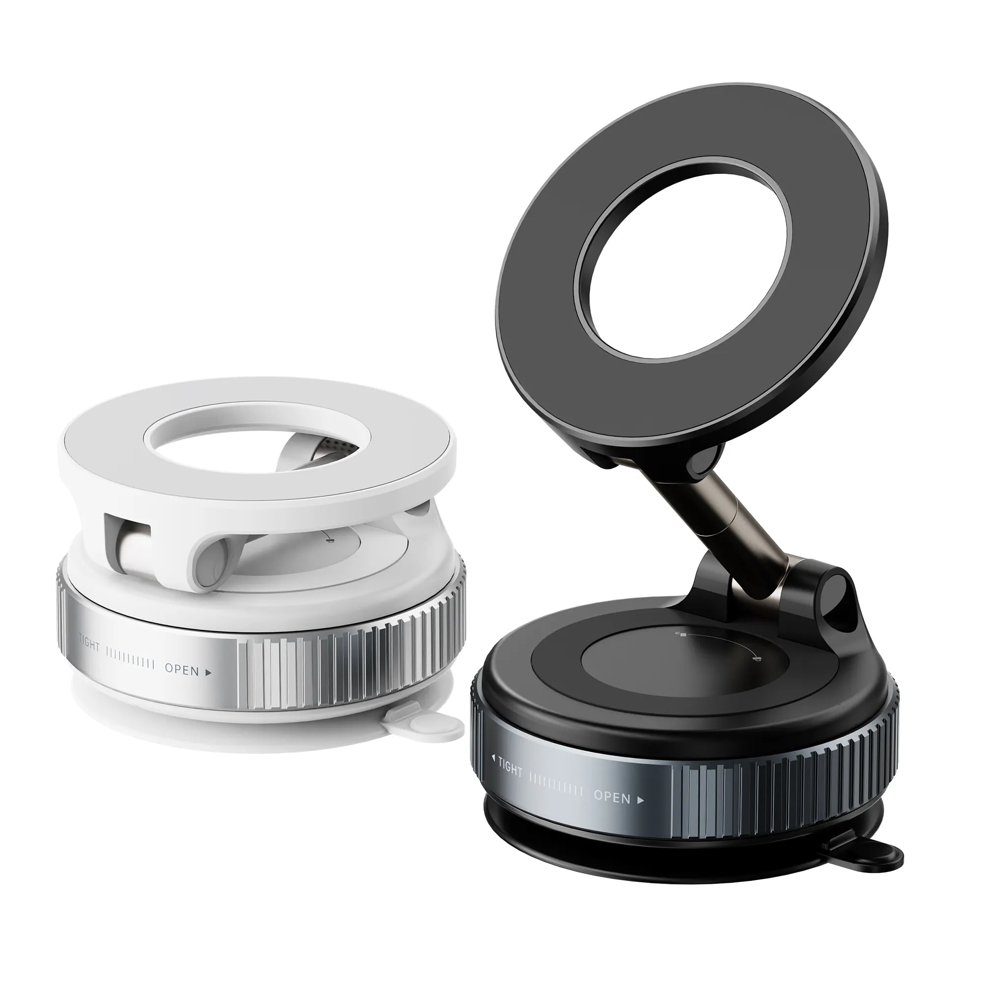 BeBulk Nutrition® 360 Roterende Vacuüm Magnetische Zuigtelefoon Houder Handen Gratis Uitschuifbare Magnetische Vacuüm Telefoon Houder Voor Auto Gym Spiegel Douche