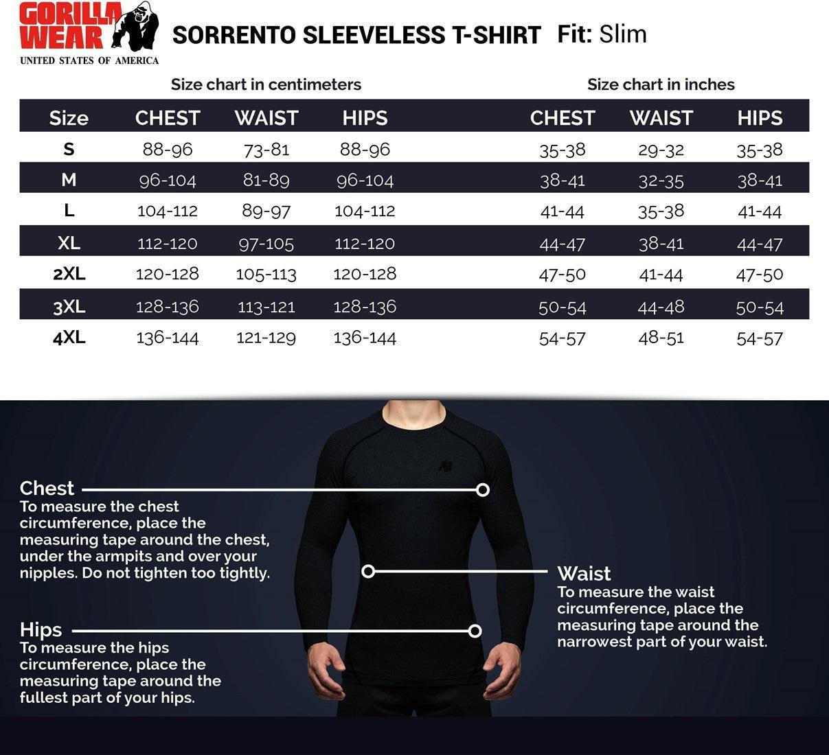 Sorrento Sleeveless T-Shirt - Gorilla Wear